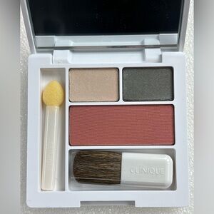 NEW Clinique NEUTRAL TERRITORY Shadow Duo & FIG Powder Blush Deluxe GWP Compact